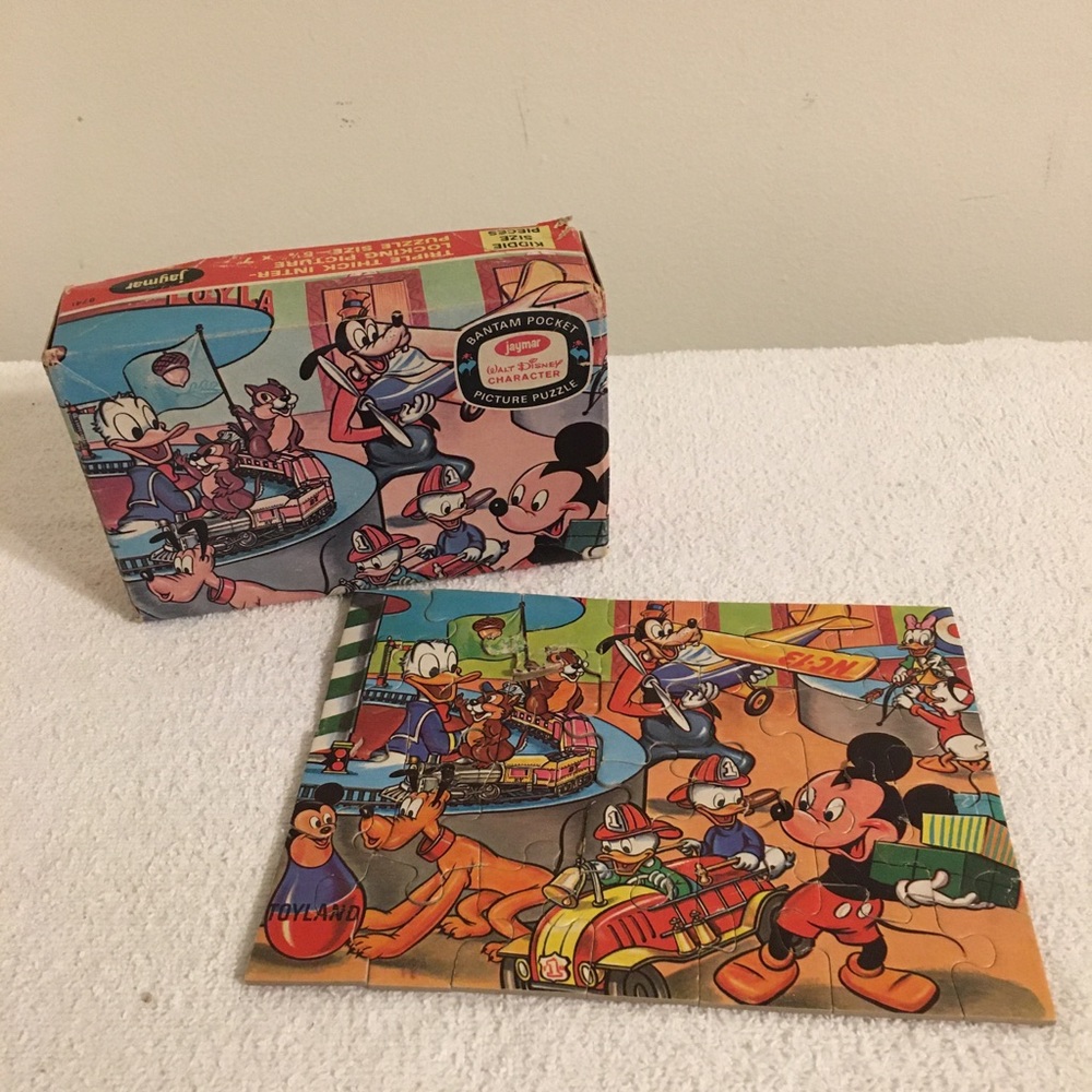 Vintage 1967 Jaymar Puzzle Mickey’s Toyland #8741 Complete
